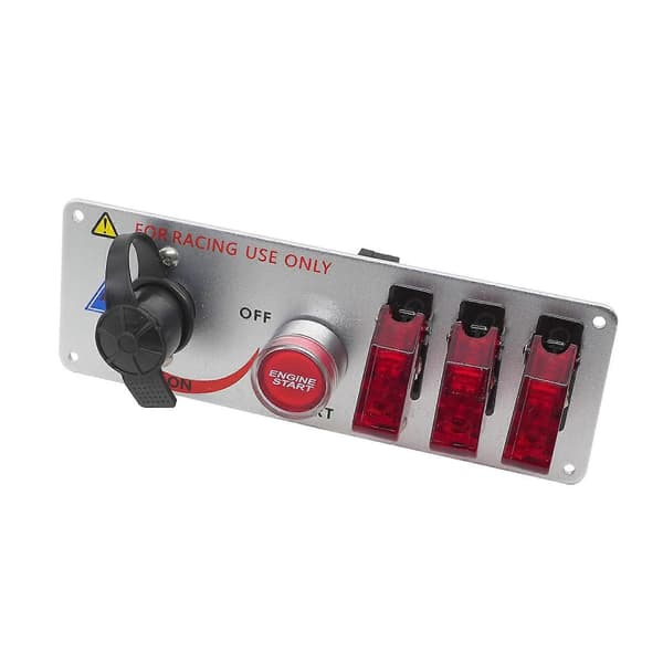 Bil 12V Én-knaps Start Master Switch Panel Racing Modificeret Led Tændingskontakt Motor Start Strøm