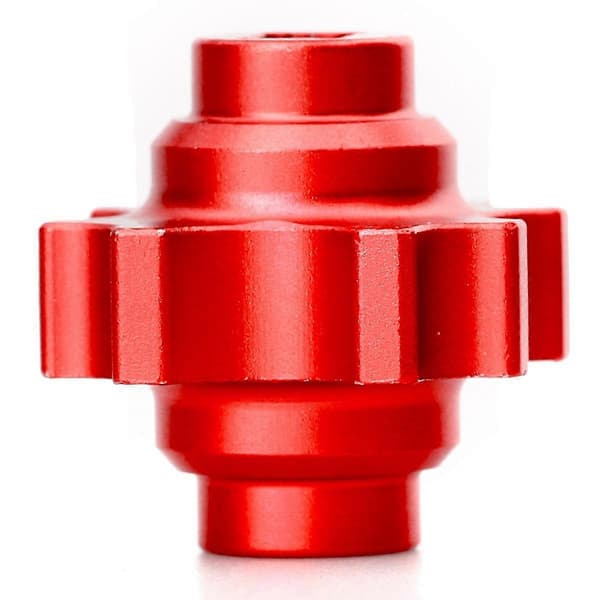 Differensial i aluminiumslegering for 1/10 Rc 54649 - -02/b/t/d, Rød