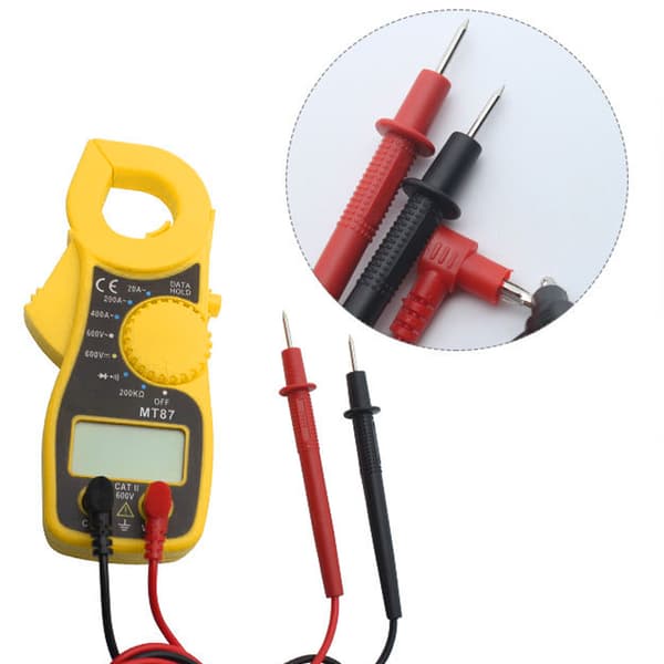 Digital Multimeter AC DC Clamp Meter Voltmeter Ammeter Ström Clamp Ohmmeter LCD Volt Tester Fickstorlek Digital Multi Tester