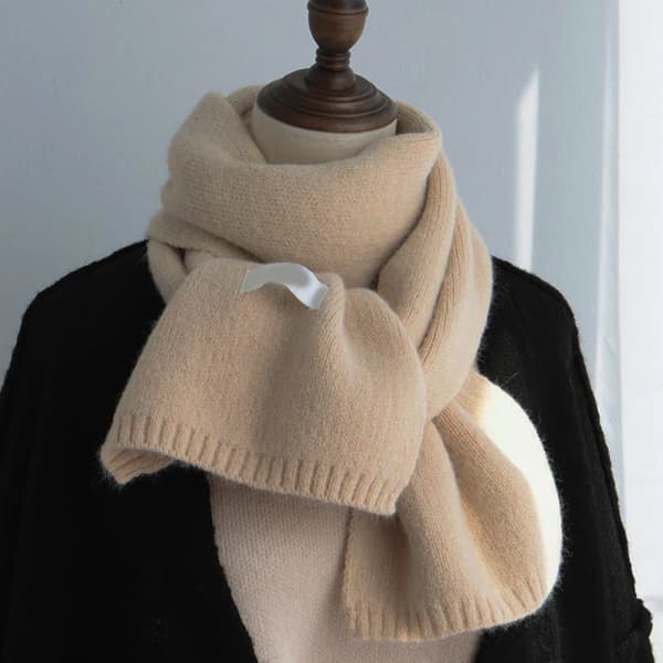 Varm höst- och vinterhalsduk, enfärgad varm vinterhalsduk Linen