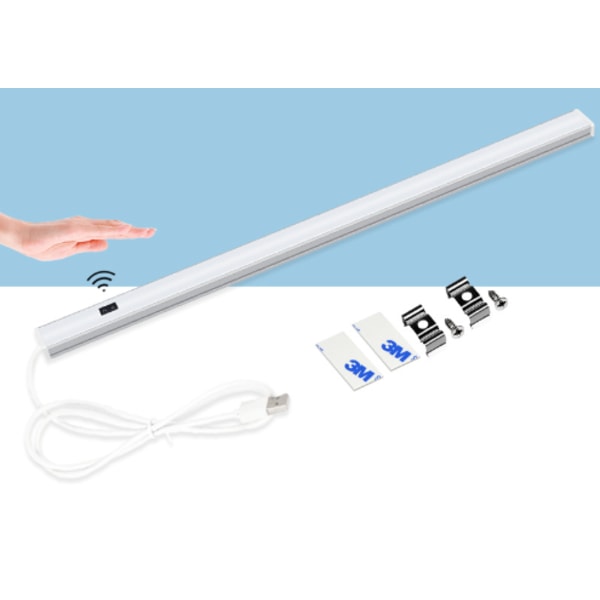 LED-armatur för underskåp, utdragbar multifunktionsdesign för förbättrad köksbelysning, magnetisk fastsättning och dubbelsidig tejp ingår