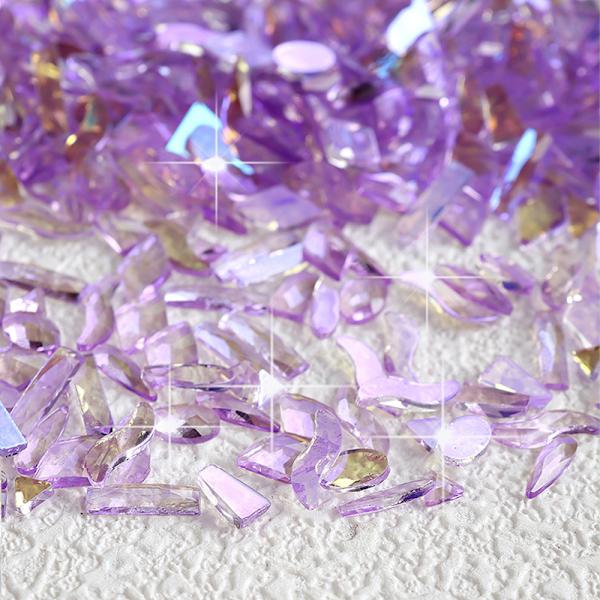 Assorterede Flade Bagside Neglekrystaller, Gem Rhinestones, Til Neglekunst Design