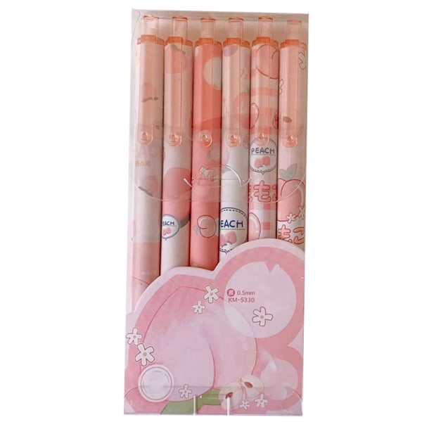 Søde Kuglepenne Sort Blæk, 0,5 mm Gelpenne Nice Kawaii Kontor Skole