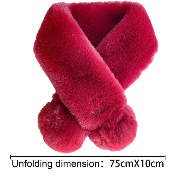 Fleece Skjerf for Gutter og Jenter Varmt Vinter Høst Barne Skjerf red