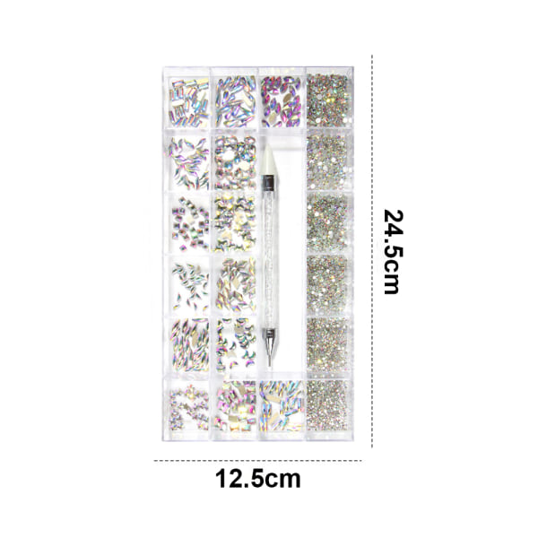Neglekrystaller Rhinestones, Neglekunst Rhinestones, til Neglekunst DIY Håndværk
