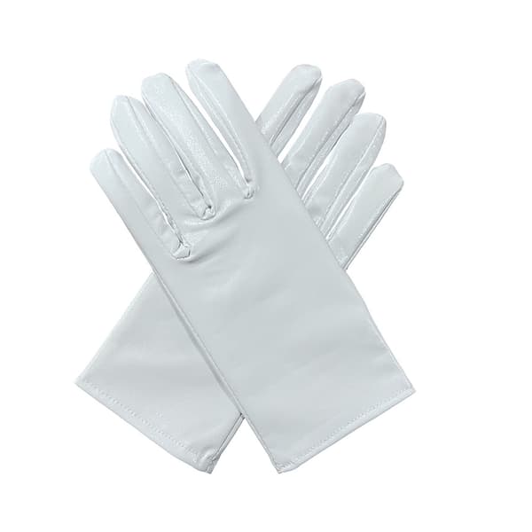 Hvide uldlæderhandsker til kvinder, elegante og lette, velegnede til
