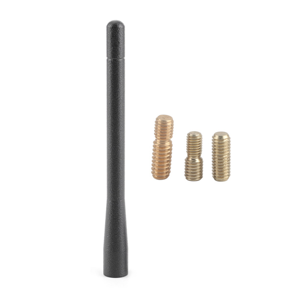 4,7 tommers kort bilantenne i aluminiumlegering, universell AM/FM-mast som passer til Chevy Silverado 1500 07‑19