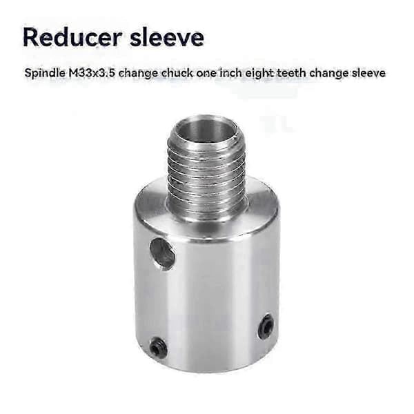 Adapter 1 tum 8tpi till M33 x 3,5 för träsvarvschuck, konverterar svarvspindel