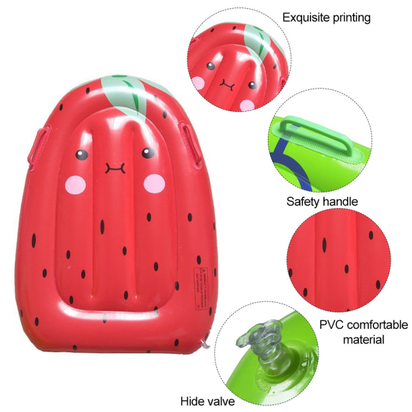 83*62cm tre stilarter af miljøvenlige pvc oppustelige børnefrugt flyderække