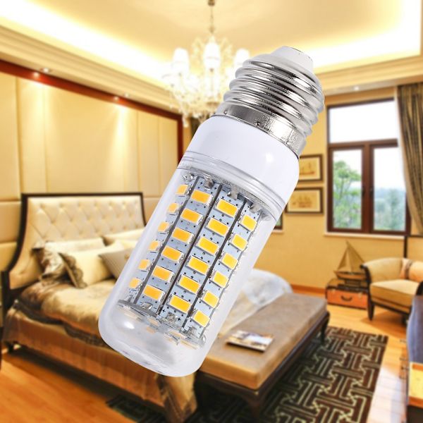 4 st E27 LED-lampor, ljusa taklampor för hemmet, ersättningslampor, 220 V, varmvit, 10 W