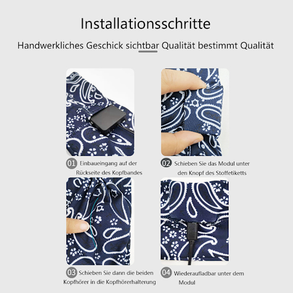 Bluetooth-pannband för sovhörlurar, sporthörlurar, lång speltid, lätt trådlöst sovhuvudband med HiFi-stereo, ergonomisk teknik