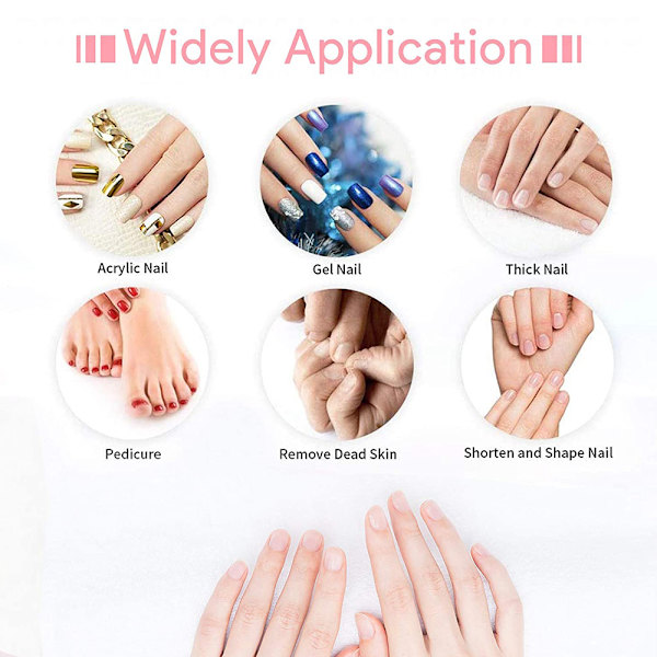 7st keramiska nagelborrset set ta bort gel akryl nagelband Diamant nagelborrverktyg för manikyr pedikyr hemsalong Använd bra present