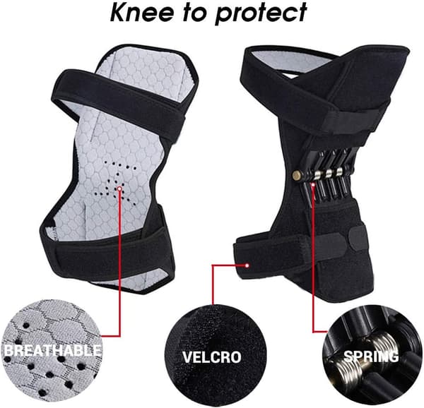 Knäskydd 1 Par Sportfjäder Knäskydd Förstärkning Knäskydd