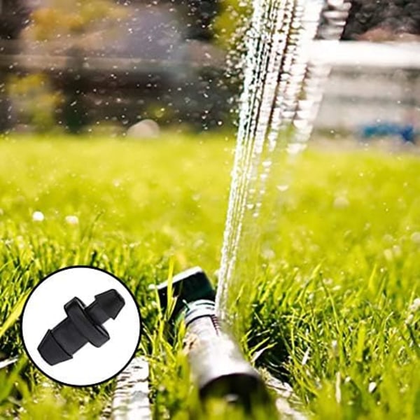 Irrigationsrörsplugg, droppbevattningsändförslutning, kemikaliebeständig hullingplugg, designad för utomhusvattningstillbehör, 50 st bevattningsrör