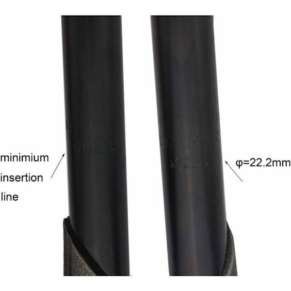 Pyörän ohjaustanko 22,2 mm 25,4 mm Alumiiniseos Joutsenkaula 40 mm Varren Pituus 220 mm