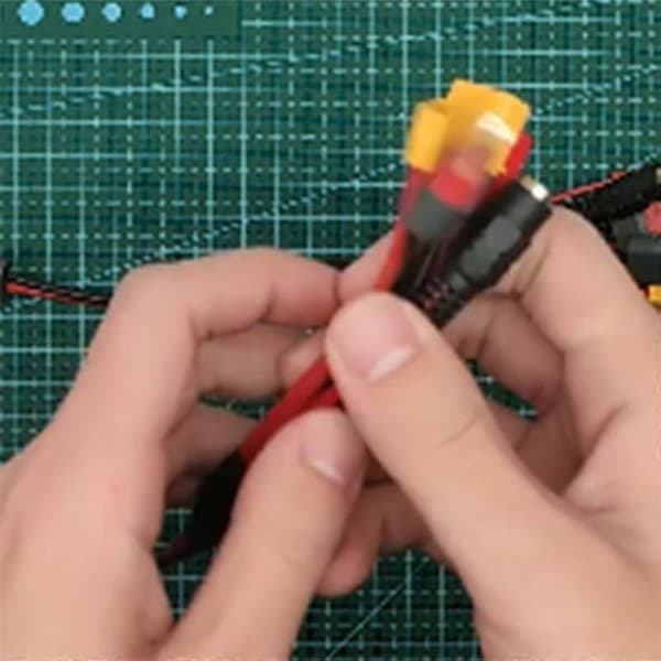 20cm 16awg 4.0mm Bananplugg Xt60 Til 18awg Xt60 Xt30 Dc5.5 Kabel For B6 Lader Rc Fpv(b)