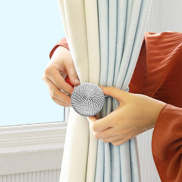 2 kpl Magneettiset Verhotarrat, Iskunvapaat Koristeelliset Verhotarrat