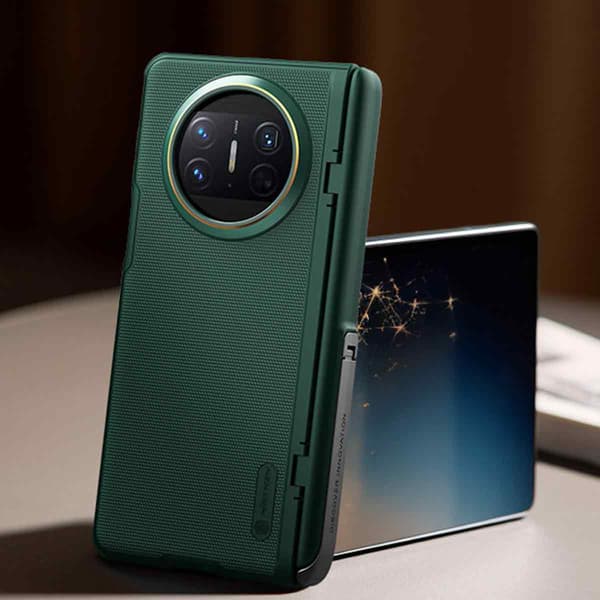 Passer til Nillkin Nergin Fold Folde Telefon Cover til Huawei Mate X3/Mate X5 Frosted Shield Deep Green