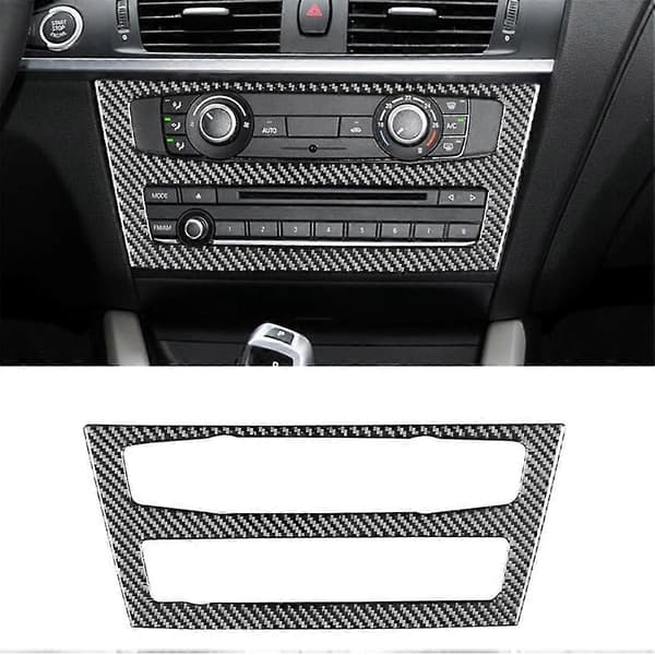 Kolfiber Luftkonditionering Volymjusteringsram Trim För - X3 F25 2011 2012 2013 2014 2015 20