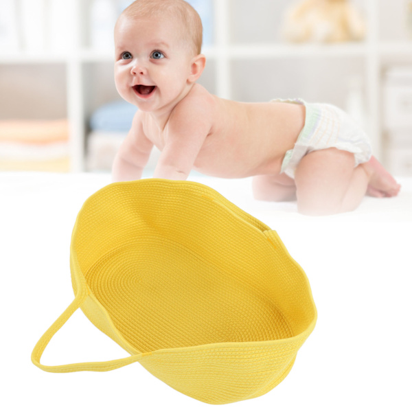 Baby Sleep Basket Fällbar förvaring tecknad säker bärbar bomull baby carry basket