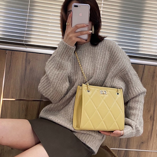 Stilful håndtaske, Kvinders crossbody taske, Kunstig læder