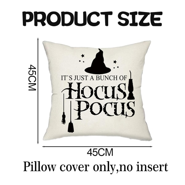 4 stk Halloween Pute Sett Hjemmeinnredning Sofa Midje Pute