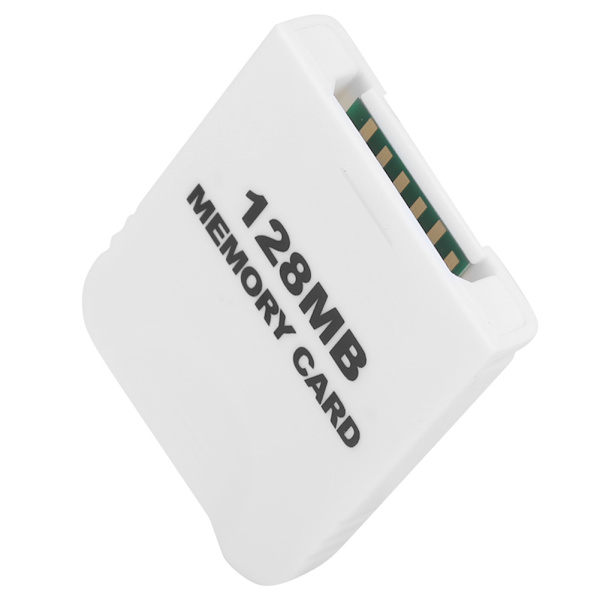 Muistikortti yhteensopiva WII-konsolin pelien kanssa, korkea suorituskykyinen kannettava pelimuistikortti 128MB valkoinen