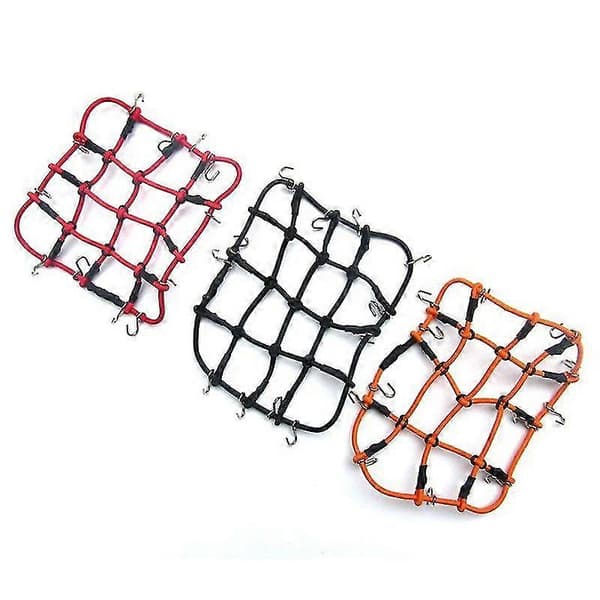 RC Bil Deler Tilbehør Elastisk Bagasjenett For 1/12 Mn D90 D99 Mn99s, svart