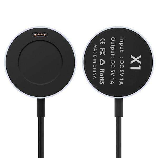 USB Trådløs Opladningsstation Skrivebordsopladningsdock Cradle til Huawei Watch Sort