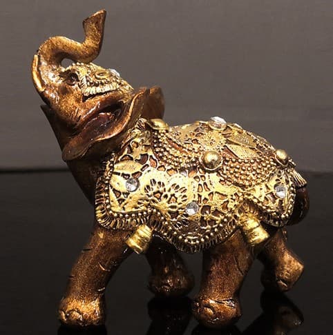 Elefantstaty, Perfekt för Heminredningspresent, Thailändsk Elefant, Feng