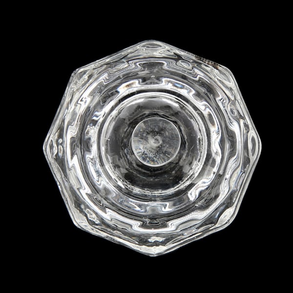 Clear Nail Art Akrylpulver Flytande Glas Kristallkopp Glas med lock För Nail Art Nagelvårdsverktyg