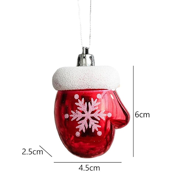 Festlig Förpackning: Mini Julgranskulor, Julgransprydnader Med Munblåsta Glas Julgranskulor, Elegant Dekor För Ditt Julhem
