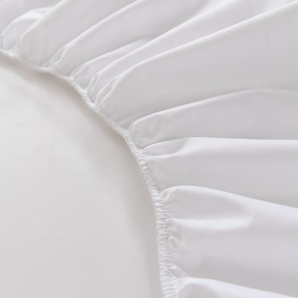 Bäddset - vit, 160 x 200 cm - tjock madrass 35cm skärning - bru