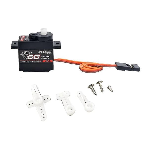 6g Digital Styreservo Plastgir For Rc Bil Fly Fastvinget Helikopter