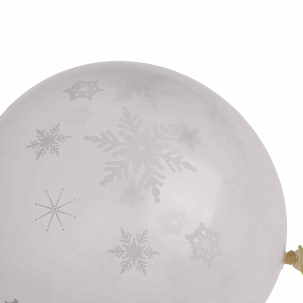 Frysta Ballonger, 12 Tum, Blå, Lila Latexballong med Snöflingeballonger för Flickor, Vinterunderland Födelsedag, Babyshower, Jul Fryst