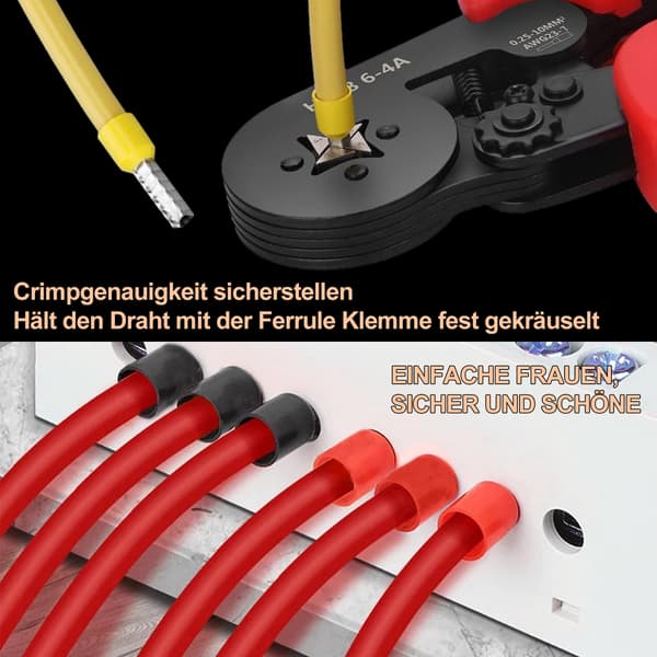100 stk. rørformede forisolerede terminaler - messing VE-1018