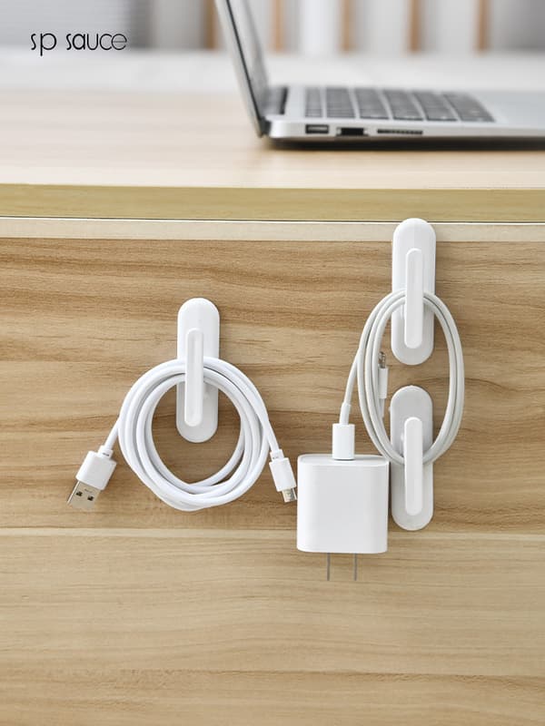Ledningsorganisator til apparater - 4-pak ledningsholder kabel