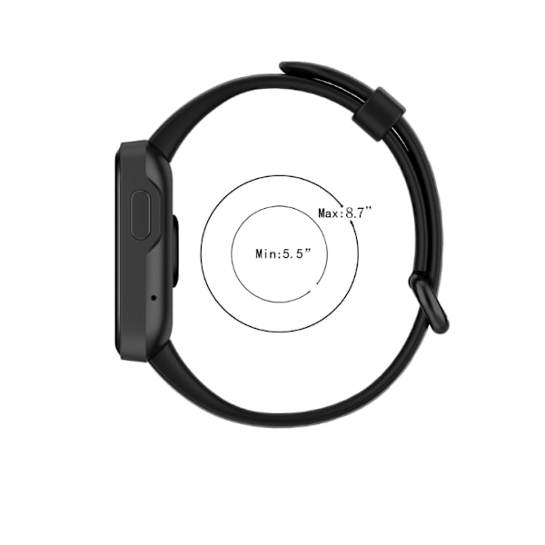 Sort, egnet til Red Rice Watch Mi Watch Lite Watch Silikone S