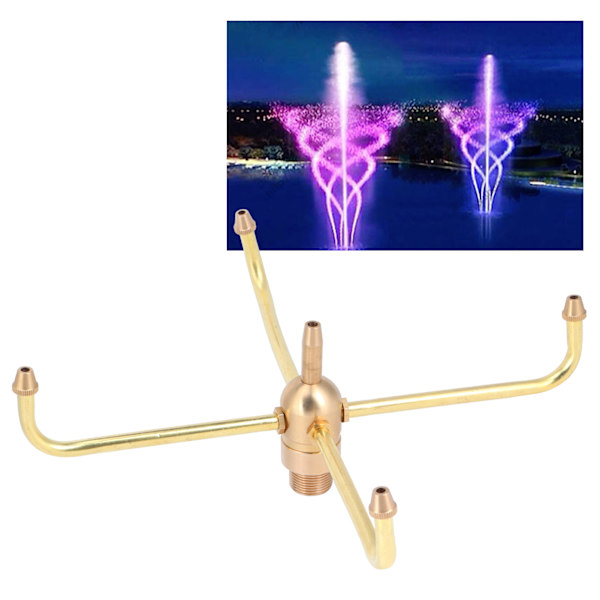 G1/2 Hunn G3/4 Hane 4-Arms Rotasjons Vannfontene Dysen Sprinkler for Hage Dam