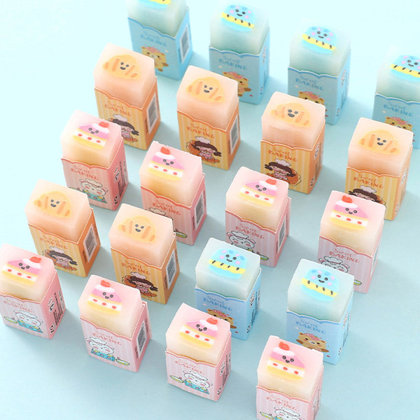 Frugt Blyantsviskelæder, sødt rektangulært viskelæder Kawaii viskelæder til