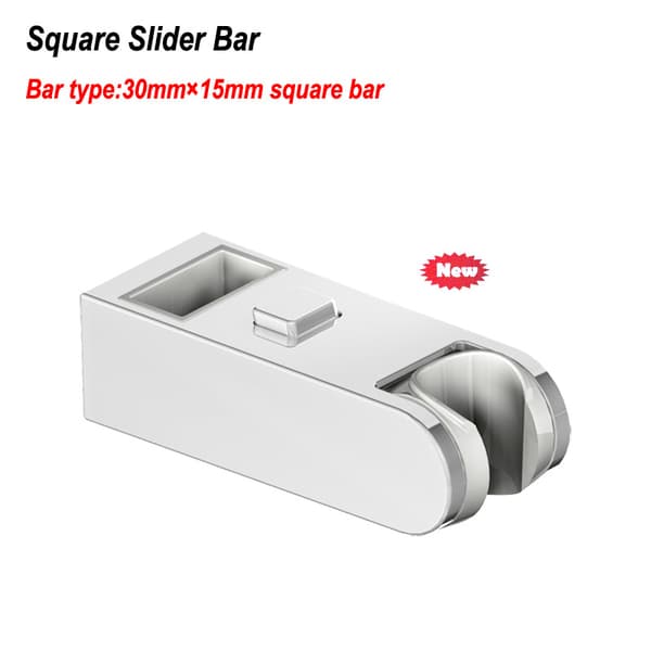 ABS Krom Høydejusterbar Dusj Slider Bar Skinne Hodeholder B