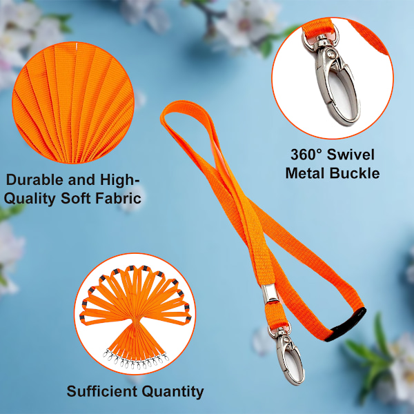 12 st badge lanyard - Orange