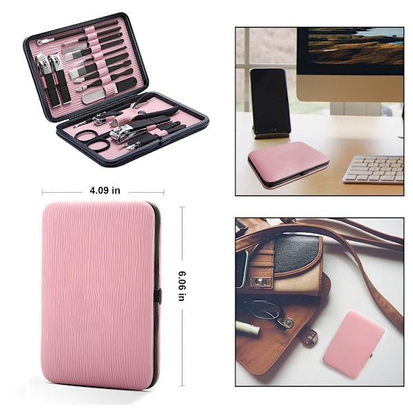 Manikyrset Professionell Nagelklippare Kit Pedikyrvård