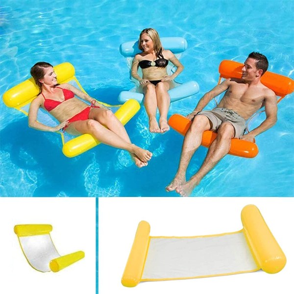 Inflatable swimming bed, water hammock 4-in-1 lounge chair Pool