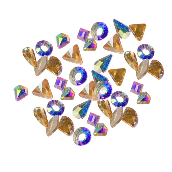 Diverse Nagelkristaller med platt rygg, diamantformade strass för nagelkonstdesign Style 8