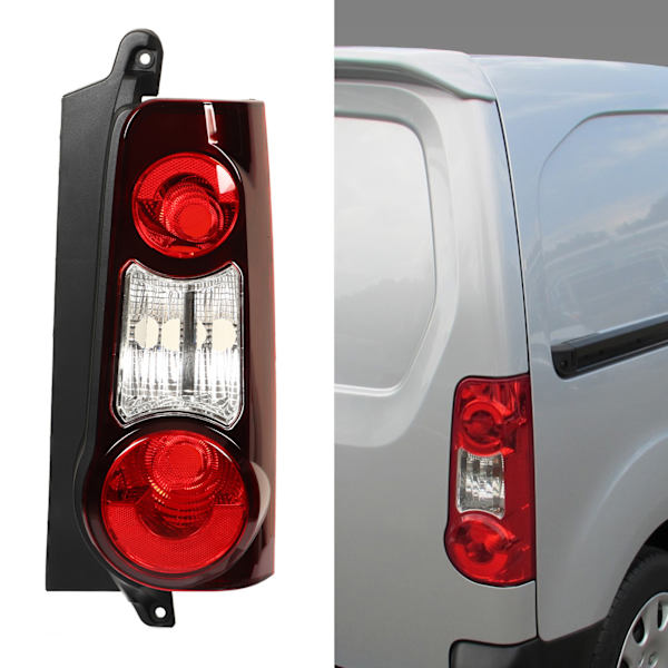 Høyre baklykt 9677205480 Bakre bremse- og blinklyslampe erstatning for Citroen Berlingo Mk2 Van
