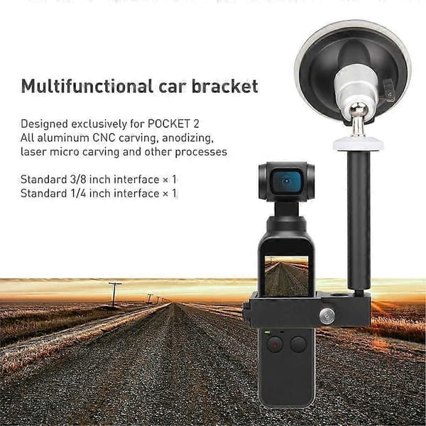 Bil sugekopholder tilbehør til DJI Osmo POCKET 2 Gimbal kamera