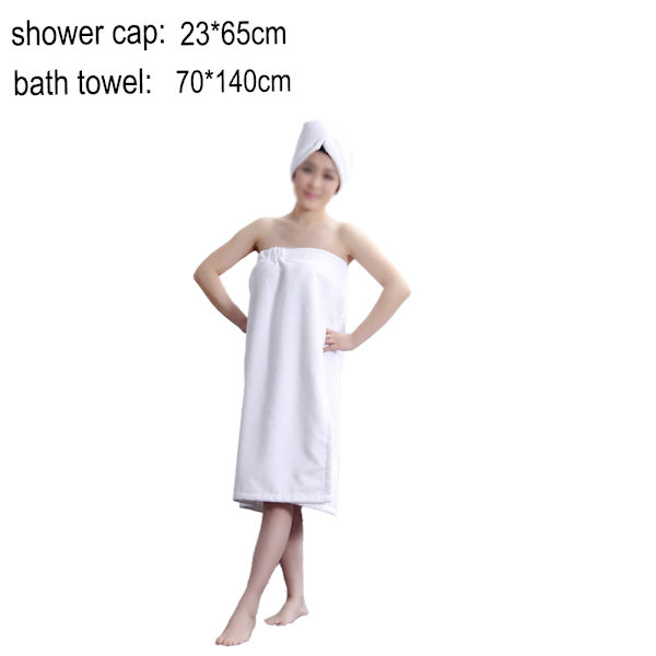 Kvinnors Ecofabric Terry Cloth Spa-paket: Kroppsinpackning & Hårhandduk