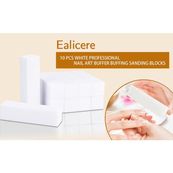 10 st vita buffer slipblock, polerblock buffer ny generation nagelfil block nagelkonst manikyrverktyg
