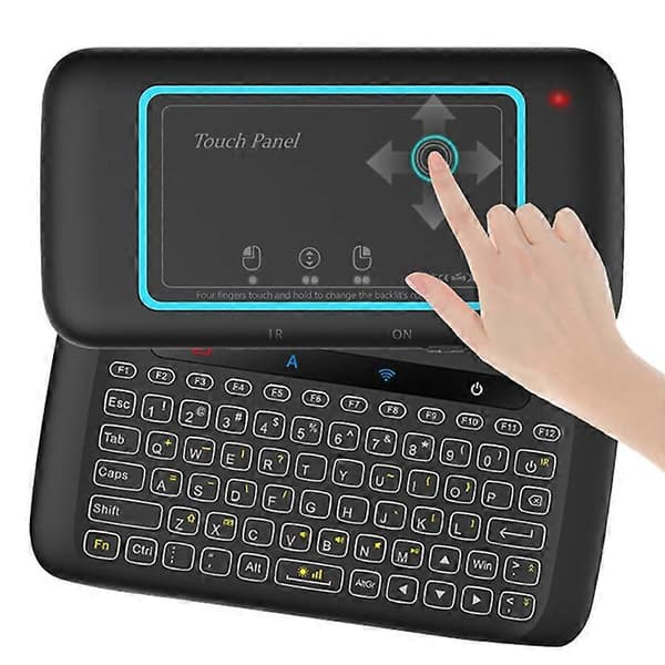 H20 Universal Mini Baggrundsbelyst Touchpad Tastatur Trådløs Air Mouse Controller